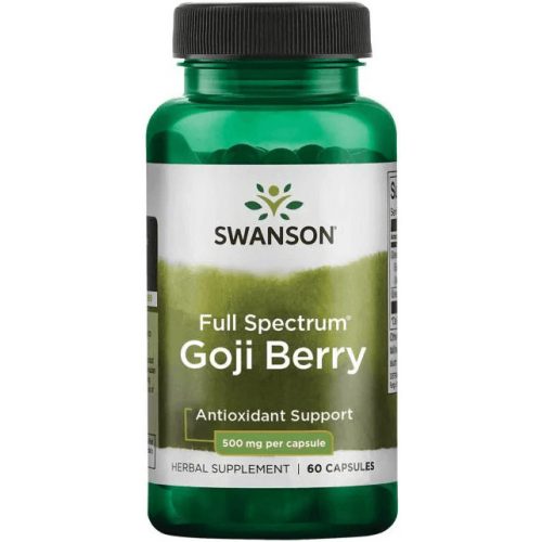 Swanson Goji Berry (Goji bogyó) 500mg 60 kapszula