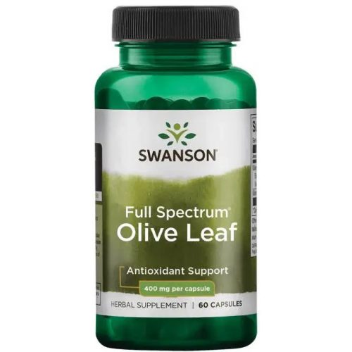 Swanson Olive Leaf (Oliva levél) 400mg 60 kapszula