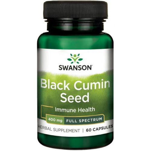 Swanson Black Cumin Seed (Feketekömény mag) 400mg 60 kapszula