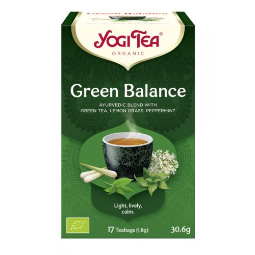 BIO Zöld tea egyensúly 17x1,8g Yogi Green Balance