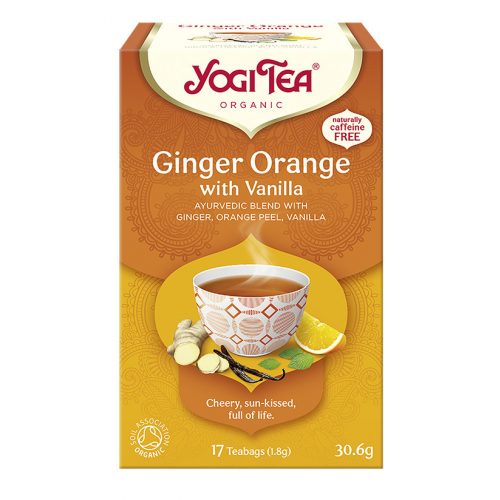 BIO Narancsos gyömbér tea vaníliával 17x1,8g Yogi Ginger Orange