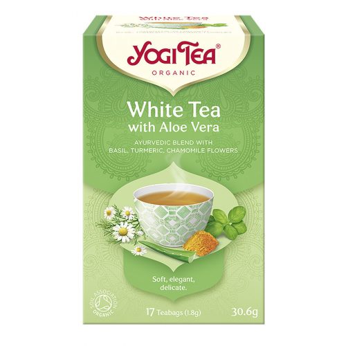 BIO Fehér tea aloe verával 17x1,8g Yogi White Tea