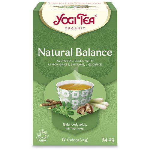 BIO Természetes egyensúly tea shiitake gombával 17x2g Yogi Natural Balance