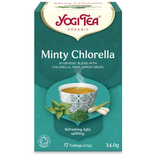 BIO Mentás tea chlorella algával 17x2g Yogi Minty Chlorella