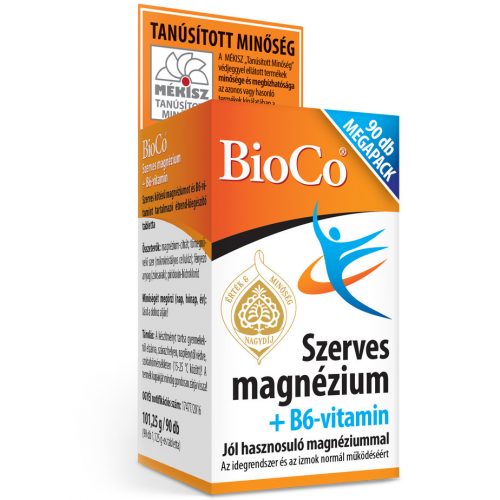 BioCo Szerves Mg+B6-vitamin 90db tabletta