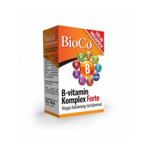 BioCo B-vitamin komplex Forte 100db tabletta