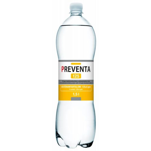 Preventa 125 csökkentett deutérium tartalmú szénsavmentes ivóvíz 1,5l