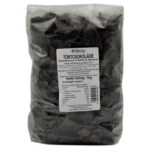 Paleolit Étcsokoládé eritrittel 1kg (tört)