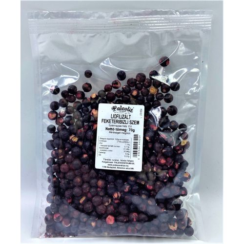 Paleolit Liofilizált fekete ribizli 70g szemek Black currant