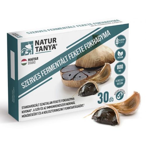 Natur Tanya® Fermentált Fekete fokhagyma 30db kapszula