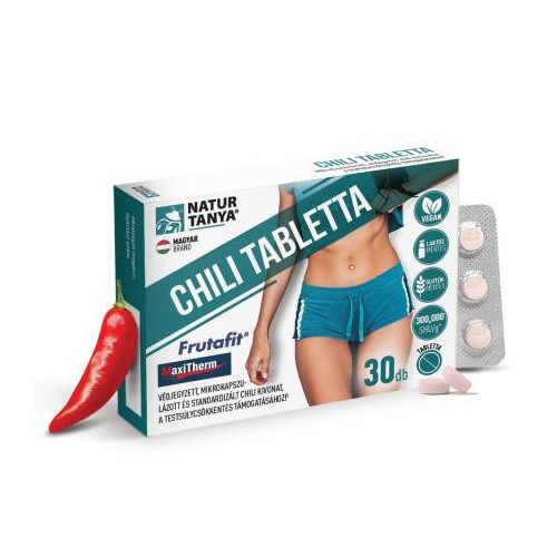 Natur Tanya® Chili 30db tabletta a testsúlycsökkentés támogatásához