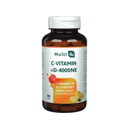 Multi 4u C 1000+D 4000 vitamin tabletta 90db