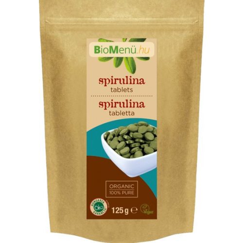 BIO Spirulina alga tabletta 125g BioMenü