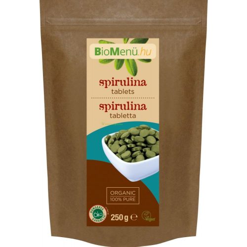 BIO Spirulina alga tabletta 250g BioMenü