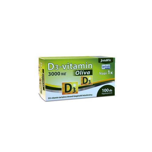 JutaVit D3-vitamin Olíva 100x3000NE lágykapszula