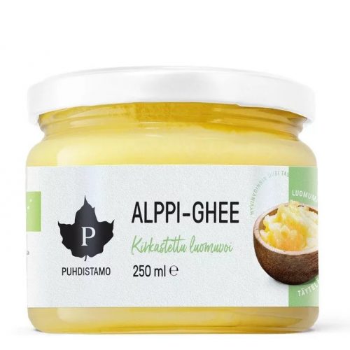 Puhdistamo Alppi-Ghee 250ml organikus alpesi ghi