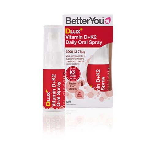 BetterYou D3 + K2 vitamin szájspray 12ml Dlux 30 napi adag