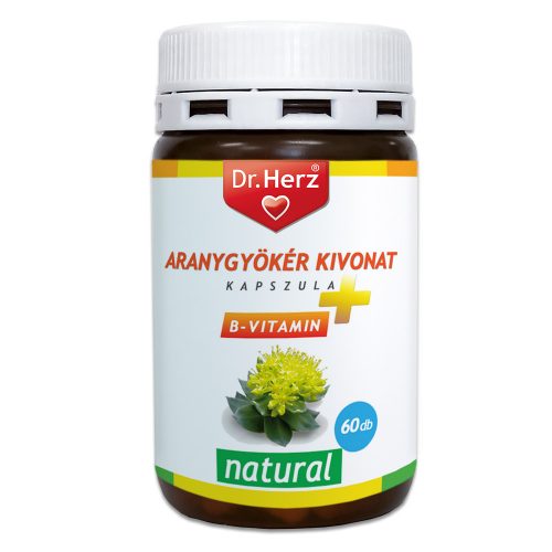 Dr. Herz Aranygyökér + B vitamin kapszula 60db   (Lejárat: 24/09)