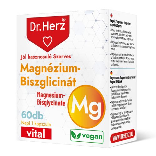 DR Herz Magnézium-Biszglicinát 60 db kapszula doboz