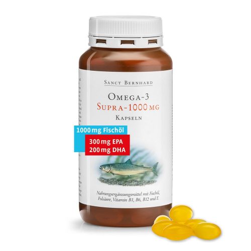 Sanct Bernhard Omega-3 Supra-1000 halolaj kapszula 120db